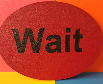 Wait and My Turn visual sign set