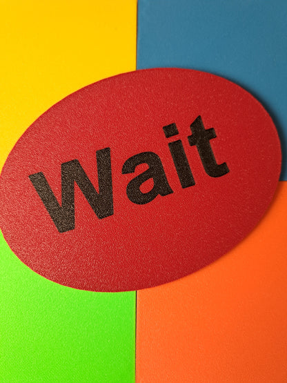 Wait and My Turn visual sign set