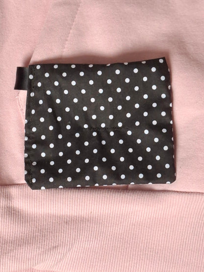 BEE ME Weighted Hoodie and Detachable Fidget - Baby Pink with Black Bee - Sensory Hoodie
