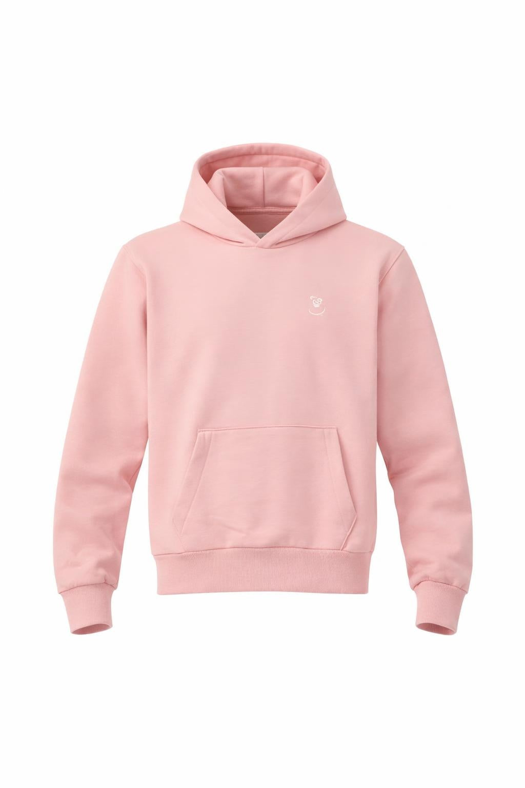 BEE ME Weighted Hoodie and Detachable Fidget - Baby Pink with White Bee - Sensory Hoodie