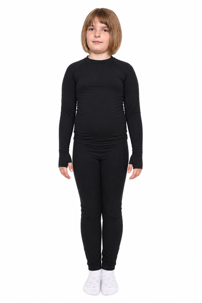 Precision Compression Baselayer Top - Large Junior Black