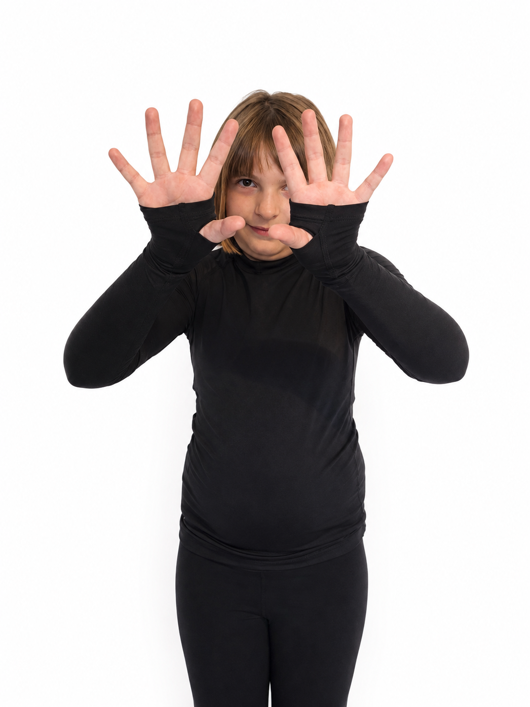 Precision Compression Baselayer Top - Large Junior Black
