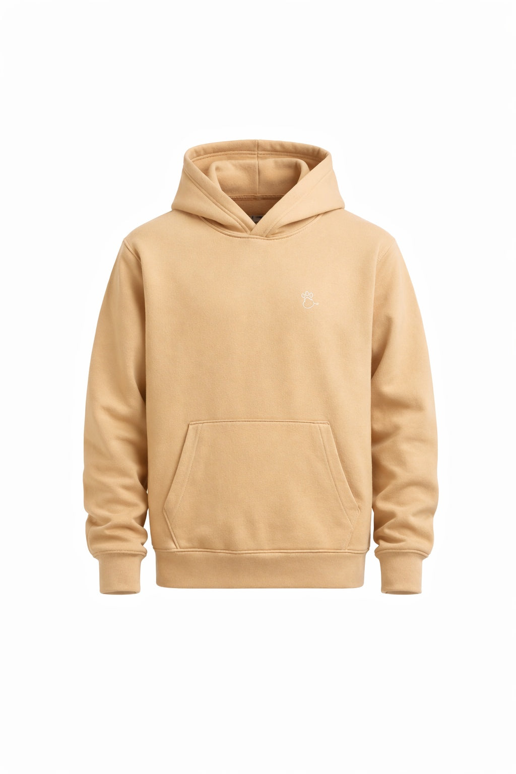 BEE ME Weighted Hoodie and Detachable Fidget - Desert Dust with White Bee - Sensory Hoodie