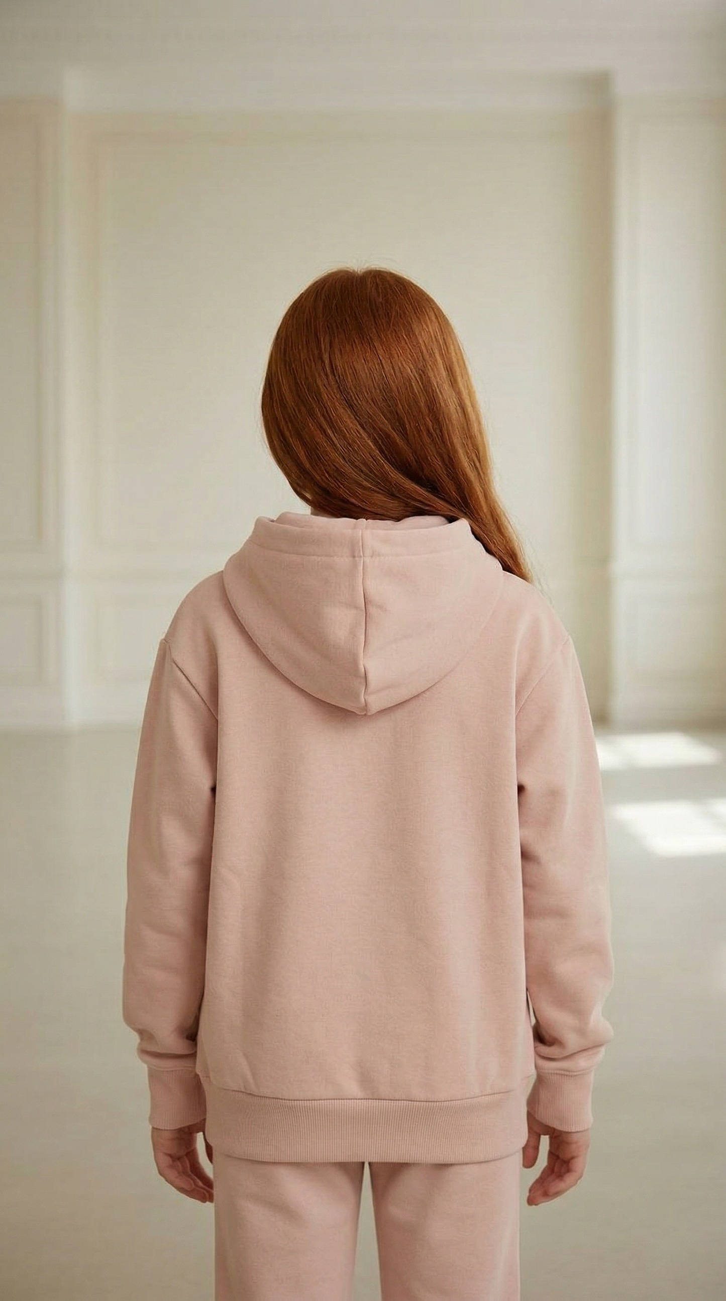 BEE ME Weighted Hoodie and Detachable Fidget - Baby Pink with White Bee - Sensory Hoodie