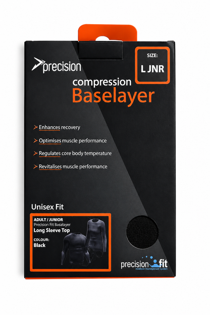 Precision Compression Baselayer Top - Large Junior Black
