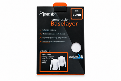 Precision Compression Baselayer Top - Large Junior White
