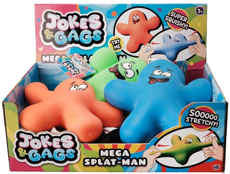 Mega Splat Man Squishy Toy - Assorted Colours