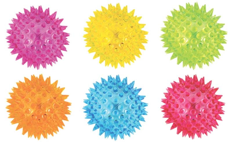 Neon Flashing Spikey Bouncy Ball