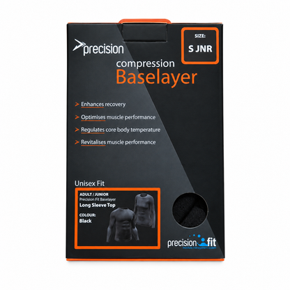 Precision Compression Baselayer Top - Small Junior Black