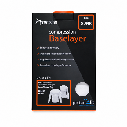 Precision Compression Baselayer Top - Small Junior White