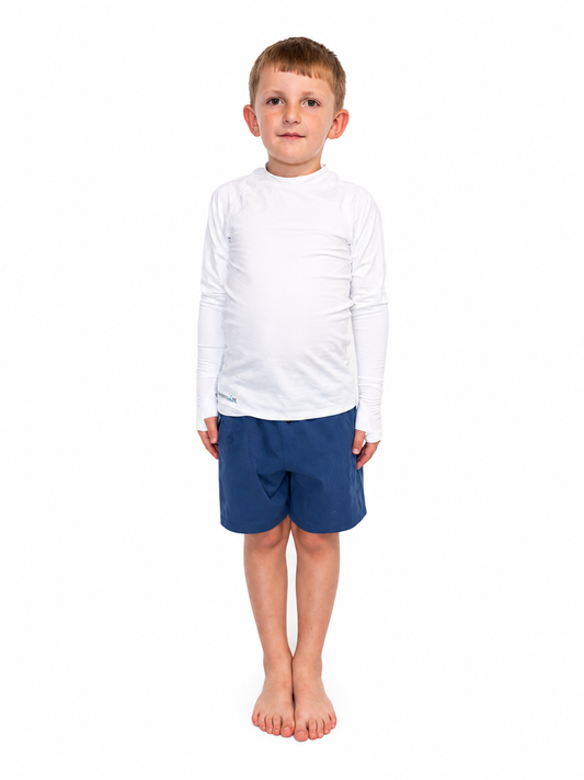 Precision Compression Baselayer Top - Large Junior White