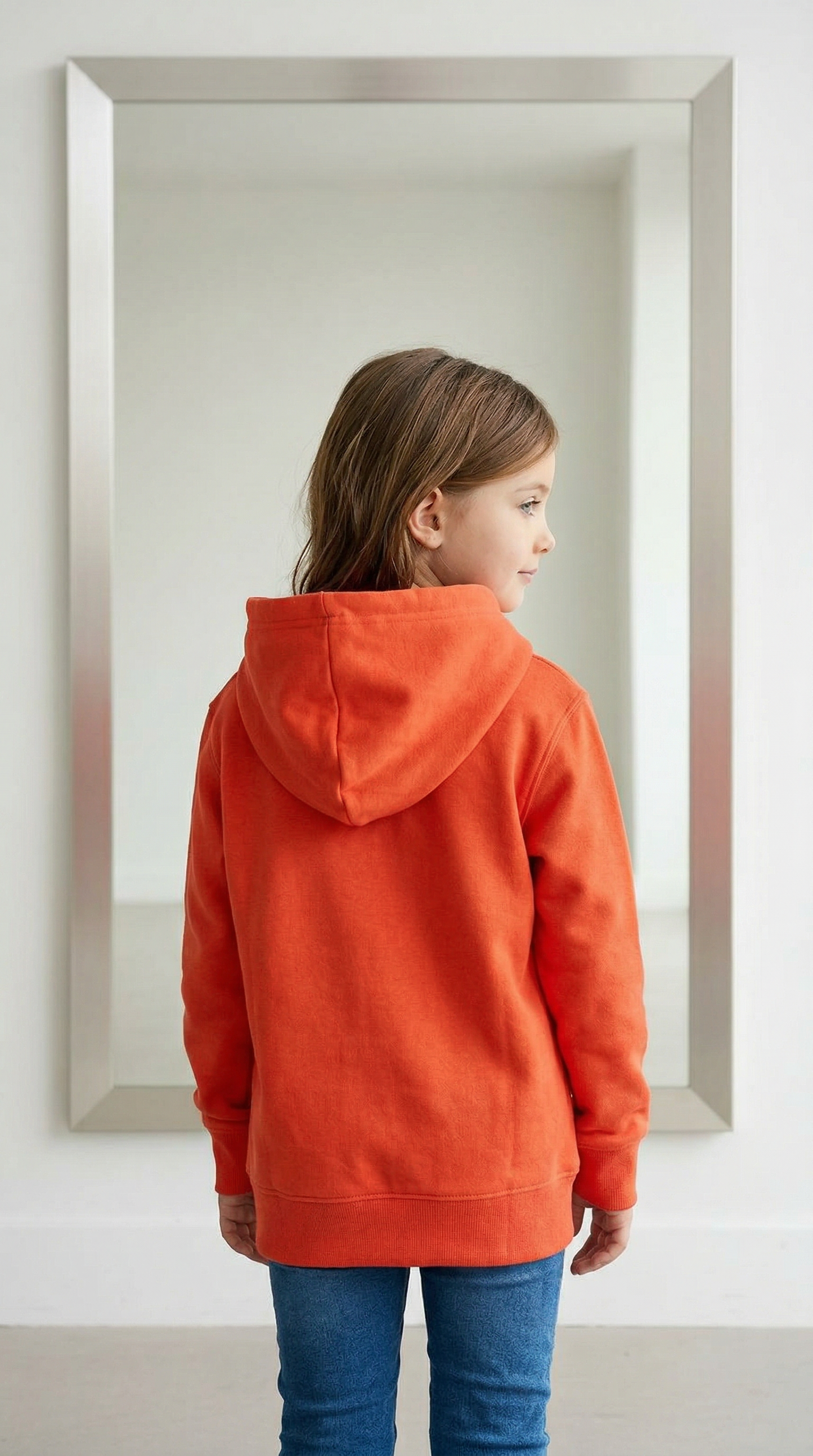 BEE ME Weighted Hoodie and Detachable Fidget -Soft Red with White Bee - Sensory Hoodie