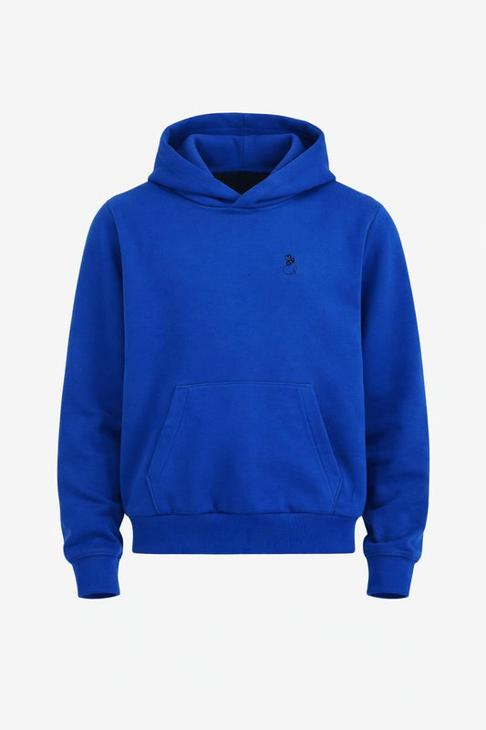 BEE ME Weighted Hoodie and Detachable Fidget - Royal Blue with Black Bee - Sensory Hoodie