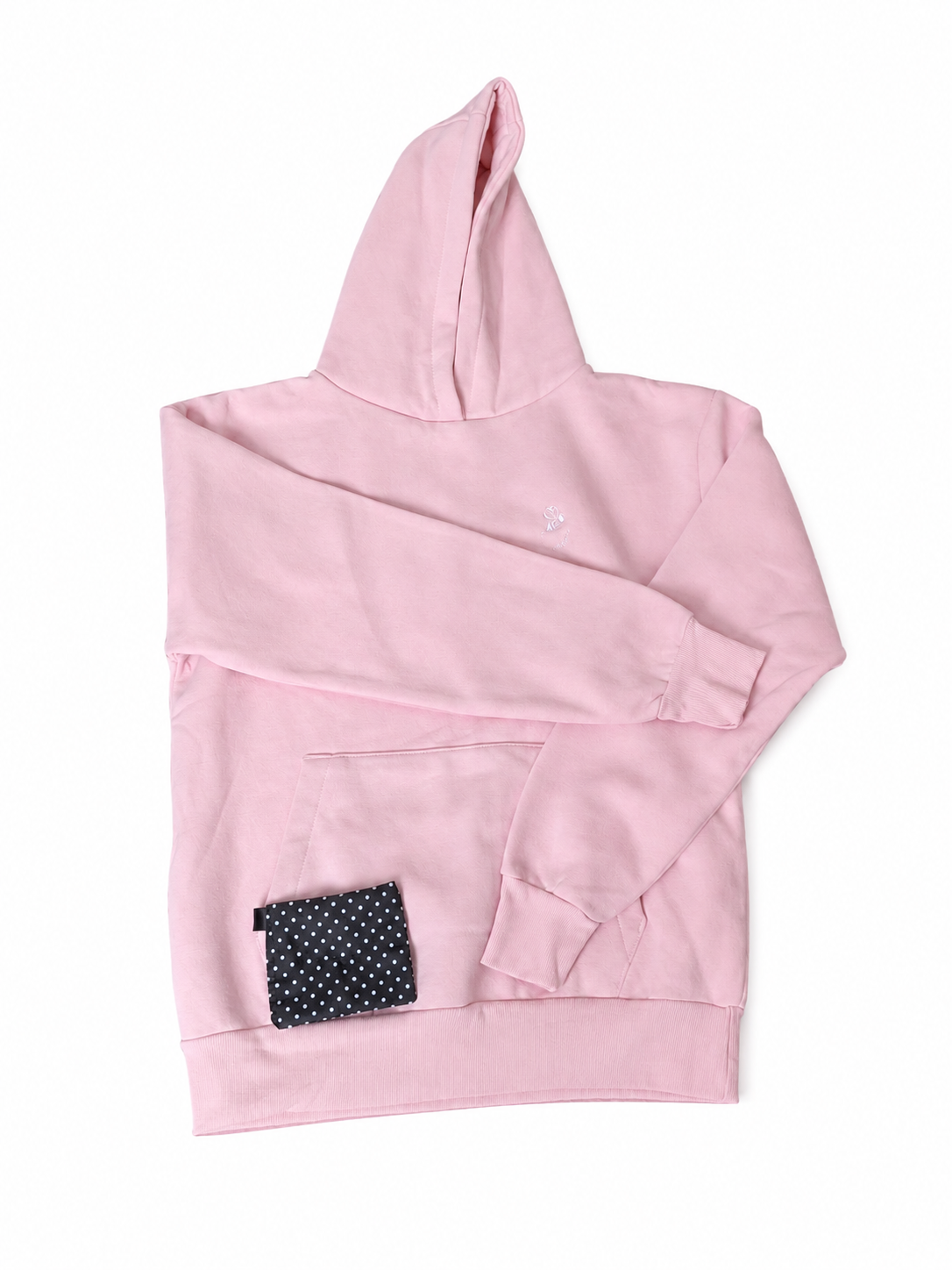 BEE ME Weighted Hoodie and Detachable Fidget - Baby Pink with White Bee - Sensory Hoodie
