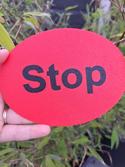 Stop and Go visual sign set